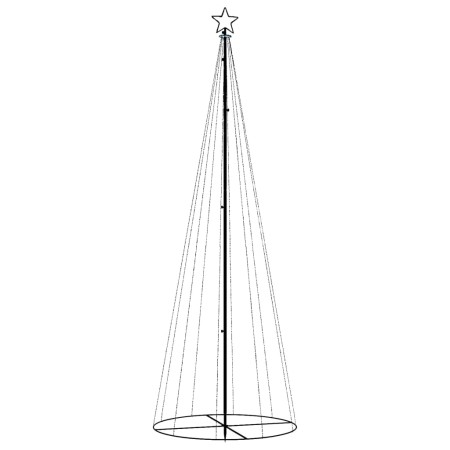 Albero di Natale a Cono Colorato 310 LED 100x300 cm