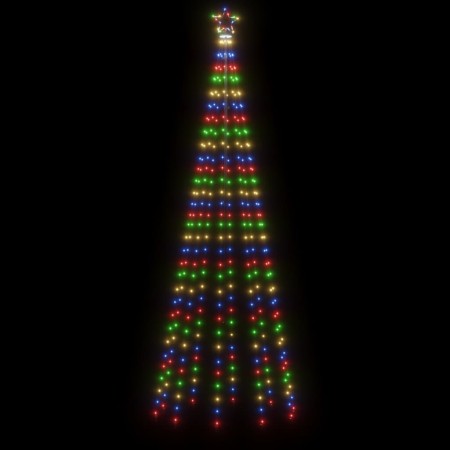 Albero di Natale a Cono Colorato 310 LED 100x300 cm