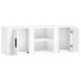 Mobile Porta TV Bianco 100x31,5x35 cm in Legno Multistrato