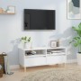 Mobile Porta TV Bianco 100x34,5x44,5 cm in Legno Multistrato