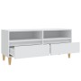 Mobile Porta TV Bianco 100x34,5x44,5 cm in Legno Multistrato