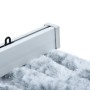 Zanzariera Bianco e Grigio 90x220 cm Ciniglia