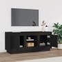 Mobile Porta TV Nero 102x35x45 cm in Legno Multistrato