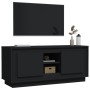 Mobile Porta TV Nero 102x35x45 cm in Legno Multistrato