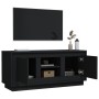 Mobile Porta TV Nero 102x35x45 cm in Legno Multistrato