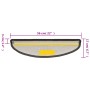 Tappetini per Scale 15 pz Grigio Scuro 56x17x3 cm