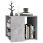 Tavolino Grigio Cemento 50x50x45 cm in Legno Multistrato