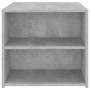 Tavolino Grigio Cemento 50x50x45 cm in Legno Multistrato