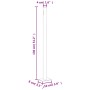 Tenda Laterale Retrattile per Patio 220x500 cm Crema