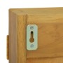 Mobile a Specchio 60x10x40 cm in Legno Massello di Teak