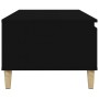 Tavolino da Salotto Nero 90x50x36,5 cm in Legno Multistrato