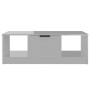 Tavolino da Salotto Bianco Lucido 102x50x36cm Legno Multistrato