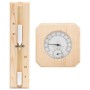 Set Timer Igrotermografo e Clessidra Sauna 2 in 1 Massello Pino