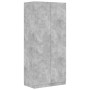 Armadio Grigio Cemento 90x52x200 cm in Legno Multistrato