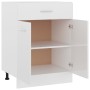 Armadio Inferiore Cassetto Bianco Lucido 60x46x81,5 Multistrato