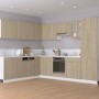 Mobile per Frigo Rovere Sonoma 60x57x207 cm Legno Multistrato