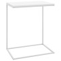 Tavolino da Salotto Bianco 55x35x66 cm in Legno Multistrato