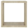 Mensole a Cubo 2 pz Rovere Sonoma 30x15x30 cm