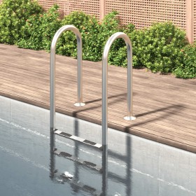 Scala per Piscina 54x38x158 cm Acciaio Inox 304