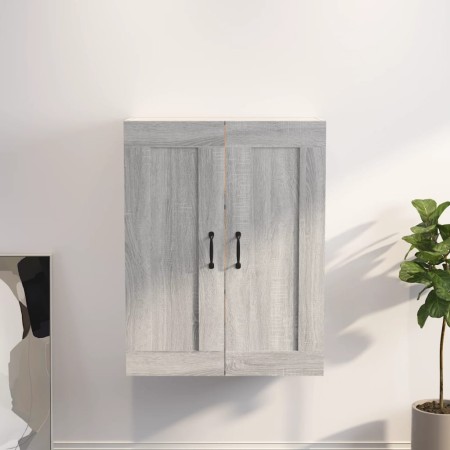 Armadietto Pensile a Parete Grigio Sonoma 69,5x32,5x90 cm