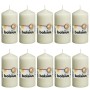 Bolsius Candele Moccoli 10 pz 120x58 mm Avorio