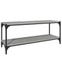 Mobile TV Grigio Sonoma 100x33x41cm Legno Multistrato e Acciaio