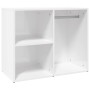 Armadietto Cosmetici Bianco Lucido 80x40x65cm Legno Multistrato