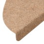 Tappetini Autoadesivi per Scale 10pz Beige 56x17x3 cm