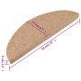 Tappetini Autoadesivi per Scale 10pz Beige 56x17x3 cm