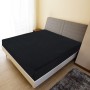 Lenzuolo con Angoli Jersey Nero 140x200 cm Cotone