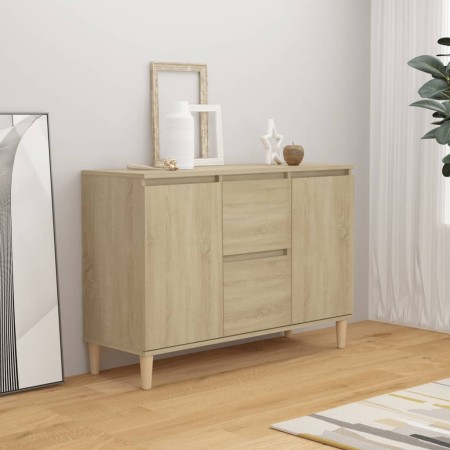 Credenza Rovere Sonoma 103,5x35x70 cm in Legno Multistrato