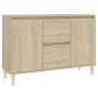 Credenza Rovere Sonoma 103,5x35x70 cm in Legno Multistrato