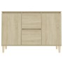 Credenza Rovere Sonoma 103,5x35x70 cm in Legno Multistrato