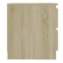 Comodino Rovere Sonoma 50x39x43,5 cm in Legno Multistrato