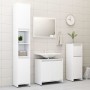 Set Mobili da Bagno Bianco in Legno Multistrato