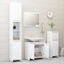 Set Mobili da Bagno Bianco in Legno Multistrato