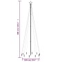 Albero di Natale con Puntale Bianco Caldo 310 LED 300 cm