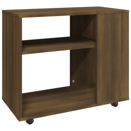 Tavolino da Salotto Rovere Marrone 70x35x55cm Legno Multistrato