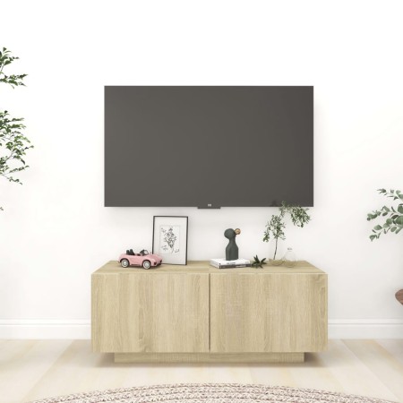 Mobile Porta TV Rovere Sonoma 100x35x40 cm in Legno Multistrato