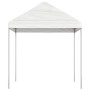 Gazebo con Tetto Bianco 2,28x2,23x2,69 m in Polietilene