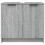 Mobile Bagno Grigio Sonoma 64,5x33,5x59 cm in Legno Multistrato