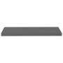 Scaffali a Parete 4 pz Grigio Lucido 80x23,5x3,8 cm in MDF