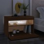 Mobili Porta TV con Luci LED 2 pz Rovere Marrone 60x35x40 cm