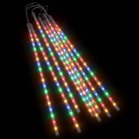 Luci Meteoriche 8 pz 50 cm Colorate 288 LED Interni Esterni