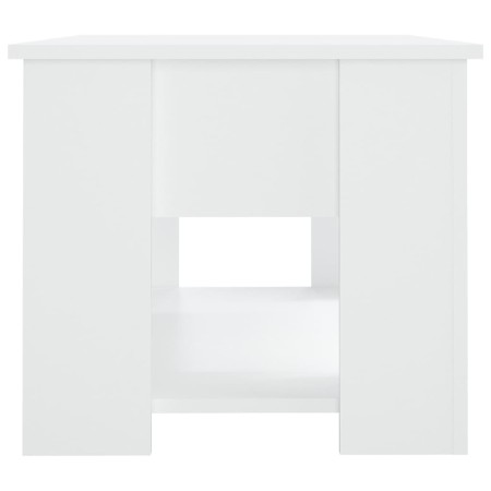 Tavolino da Salotto Bianco 79x49x41 cm in Legno Multistrato