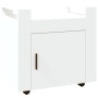 Carrello per Scrivania bianco 60x45x60 cm in Legno Multistrato