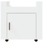 Carrello per Scrivania bianco 60x45x60 cm in Legno Multistrato