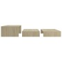 Set Tavolini Estraibili Rovere Sonoma 100x100x26,5 Multistrato