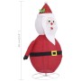 Figura Decorativa Babbo Natale con LED Tessuto Lusso 60 cm