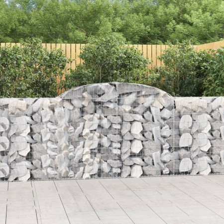 Cesto Gabbione ad Arco 300x30x100/120 cm Ferro Zincato